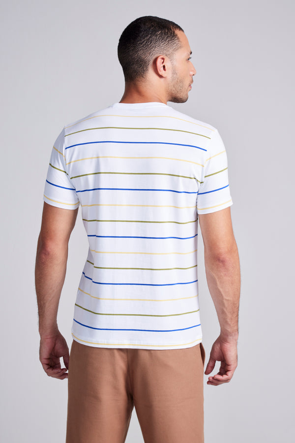 Camiseta Malha Slim Fit - Branco