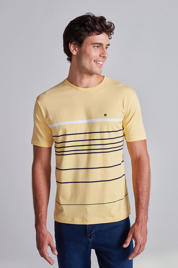 Camiseta Malha Comfort - Amarelo