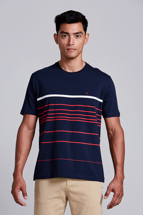 Camiseta Malha Comfort - Azul Marinho