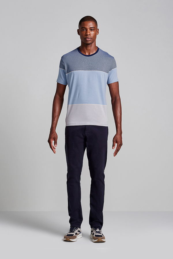 Camiseta Malha Comfort - Azul