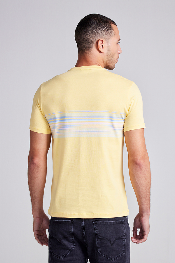 Camiseta Malha Slim Fit - Amarelo