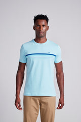 Camiseta Malha Slim Fit - Azul