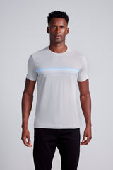 Camiseta Malha Slim Fit - Cinza