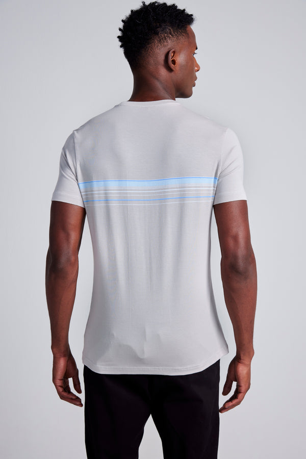 Camiseta Malha Slim Fit - Cinza