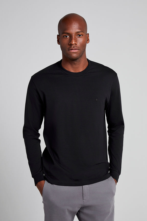 Camiseta Manga Longa Comfort - Preto