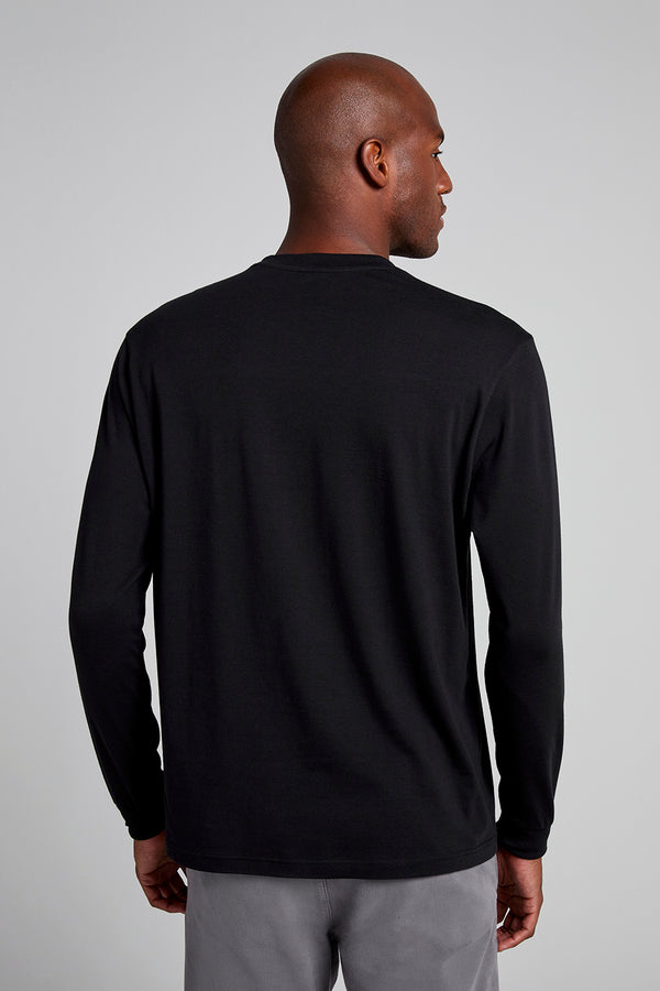Camiseta Manga Longa Comfort - Preto