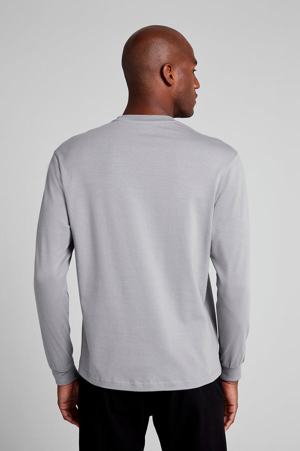 Camiseta Manga Longa Comfort - Cinza