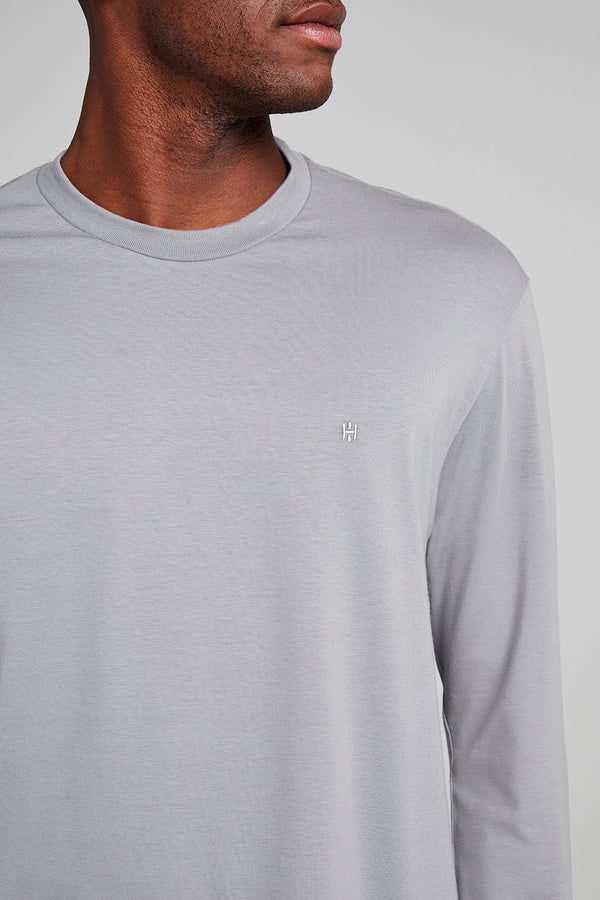 Camiseta Manga Longa Comfort - Cinza