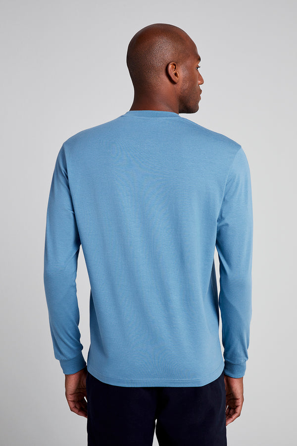 Camiseta Manga Longa Comfort - Azul