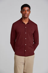 Camisa Lisa Slim fit - Vinho