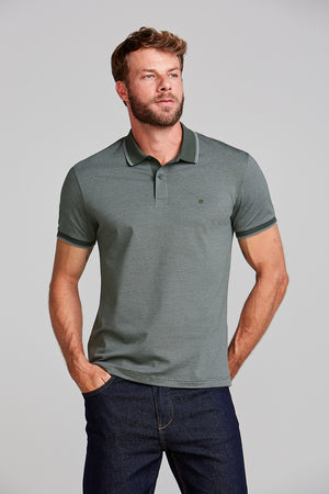 Camisa Polo Malha Slim Fit