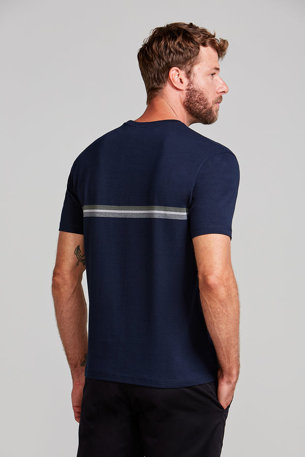 Camiseta Malha Comfort - Azul Marinho
