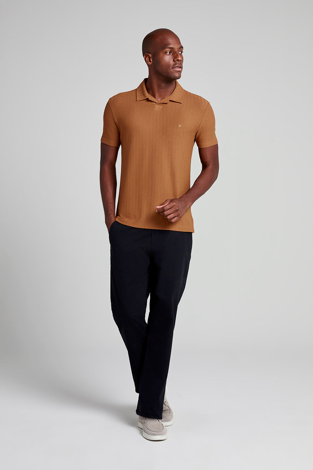 Camisa Polo Texturizada Slim Fit