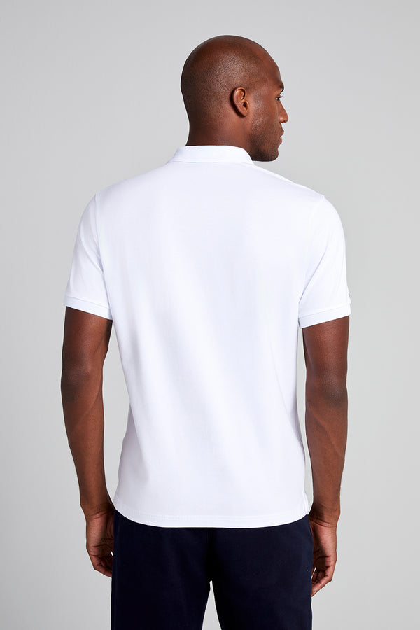 Camisa Polo Malha Comfort - Branco