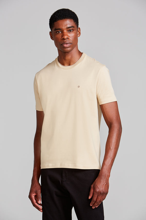 Camiseta Malha Comfort - Bege