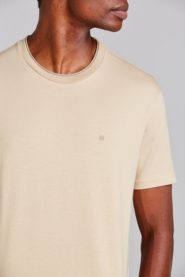 Camiseta Malha Comfort - Bege