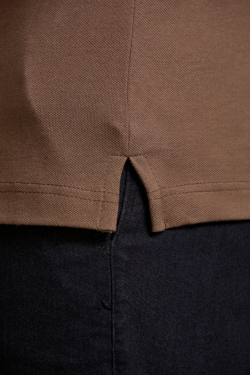 Camisa Polo Manga Longa Piquet Slim Fit