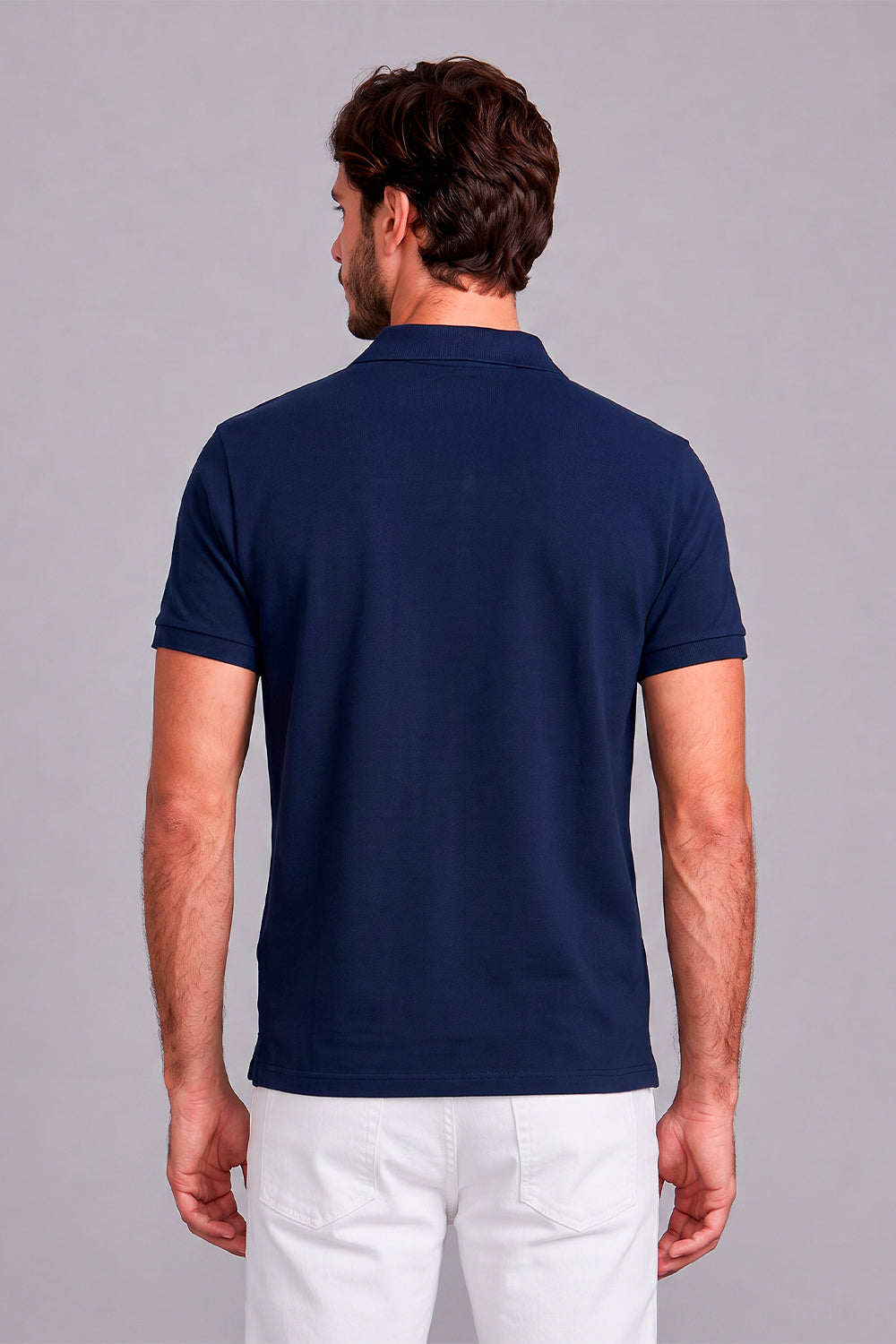 Camisa Polo Malha Pique Slim Fit
