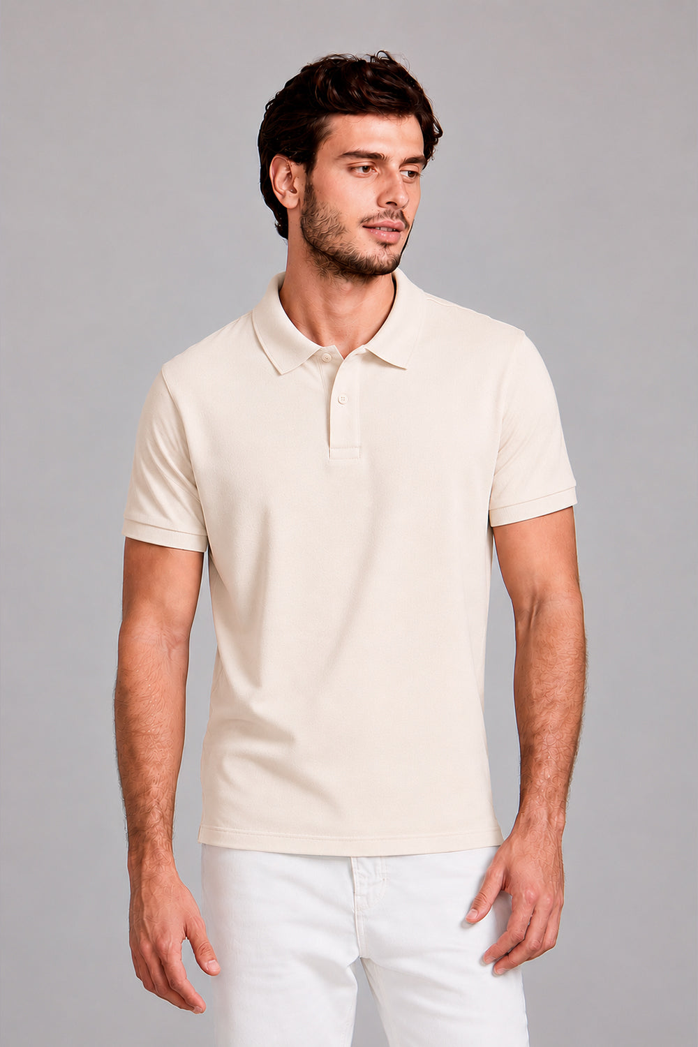 Camisa Polo Malha Pique Slim Fit