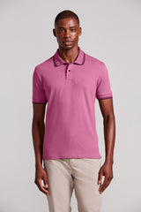 Polo Manga Curta Piquet Básica Slim Fit - Rosa