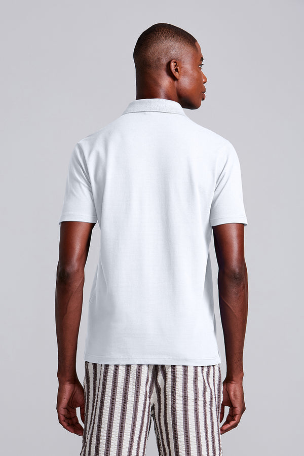 Camisa Polo Básica com Bolso Piquet Premium Comfort
Camisa Polo Básica com Bolso Piquet Premium Comfort
 - Branco