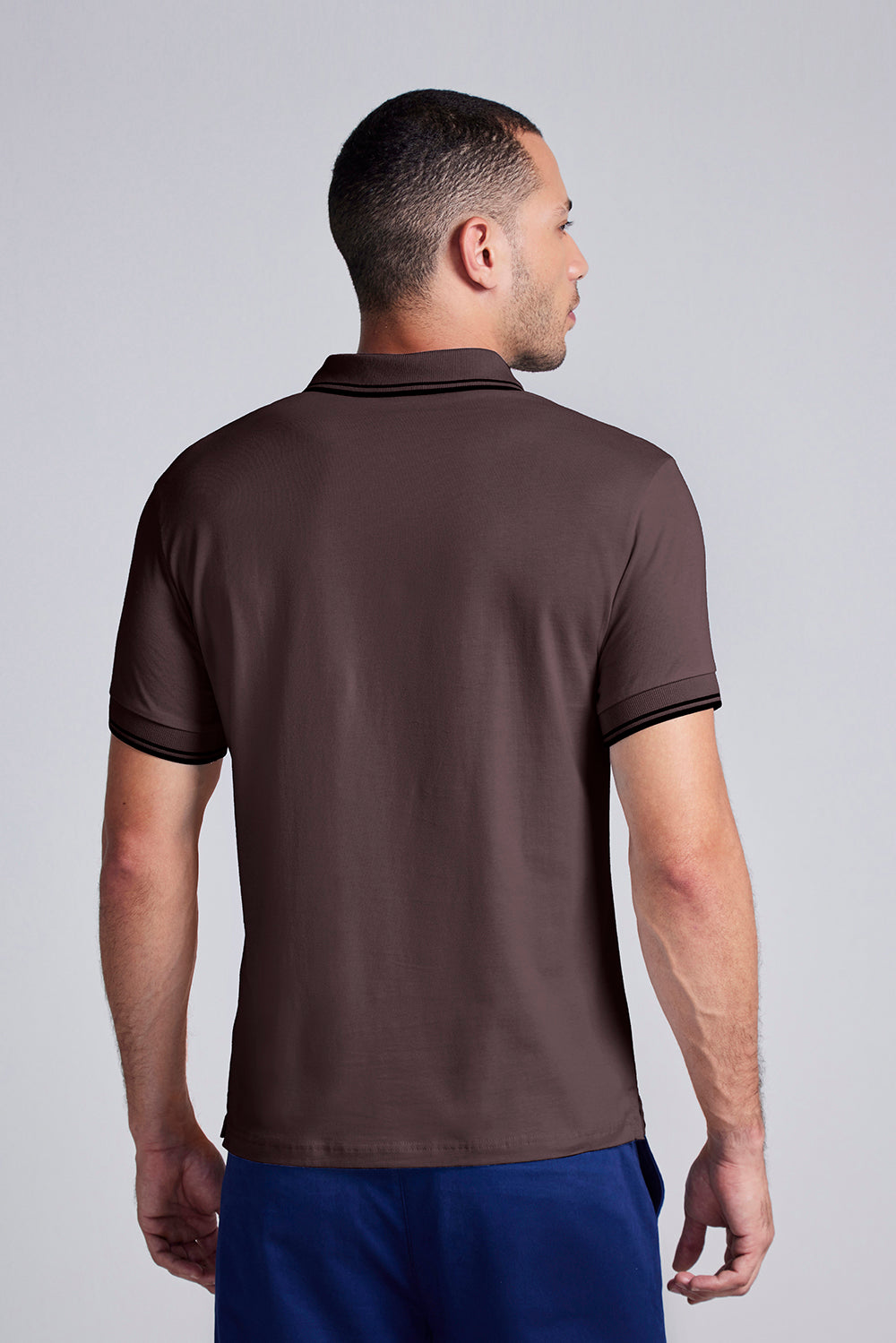 Polo Manga Curta Malha Básica Slim Fit