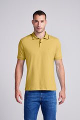 Polo Manga Curta Comfort Malha Básica - Amarelo