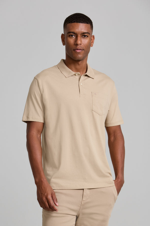 Camisa Polo Básica com Bolso Malha Premium Comfort - Marrom