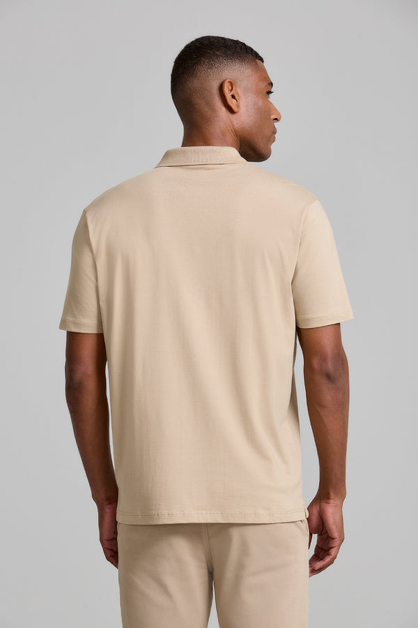 Camisa Polo Básica com Bolso Malha Premium Comfort - Marrom