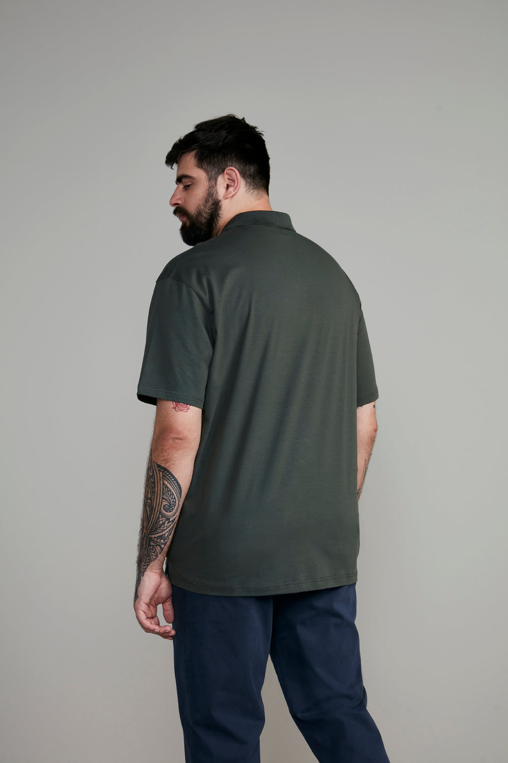 Camisa Polo Básica com Bolso Malha Premium Comfort