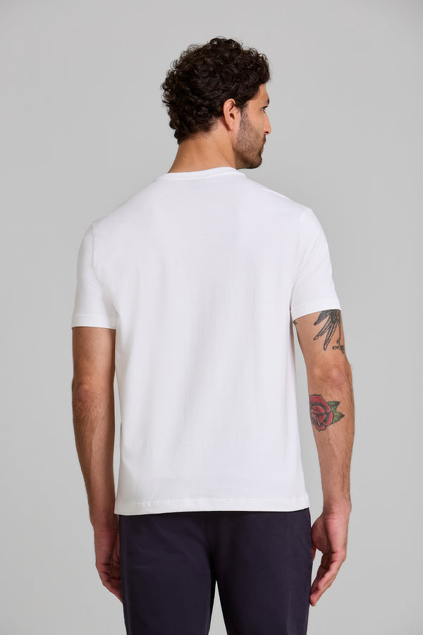 Camiseta Básica Malha Premium Comfort - Off White