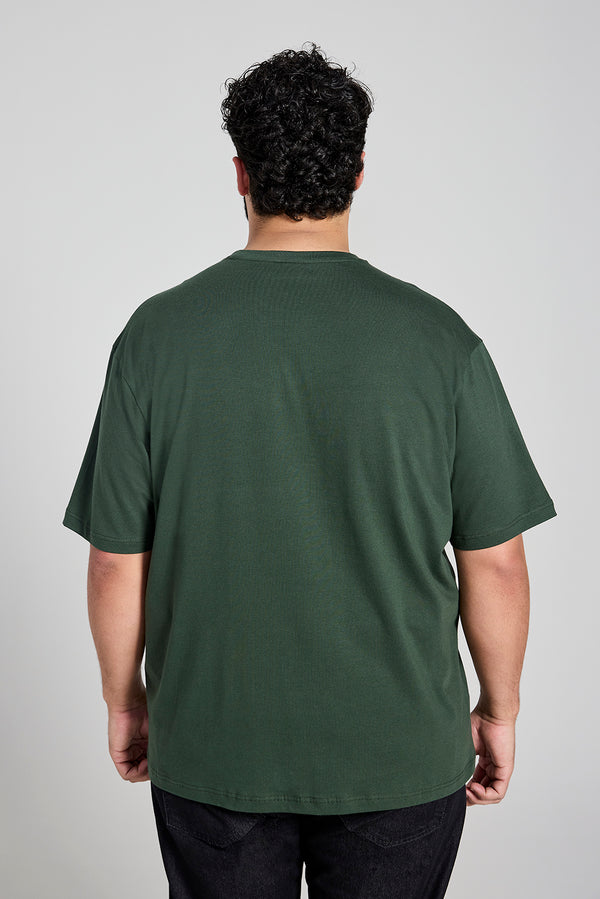 Camiseta Manga Curta Comfort Malha Básica - Verde