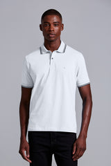 Polo Manga Curta Comfort Malha Básica - Branco