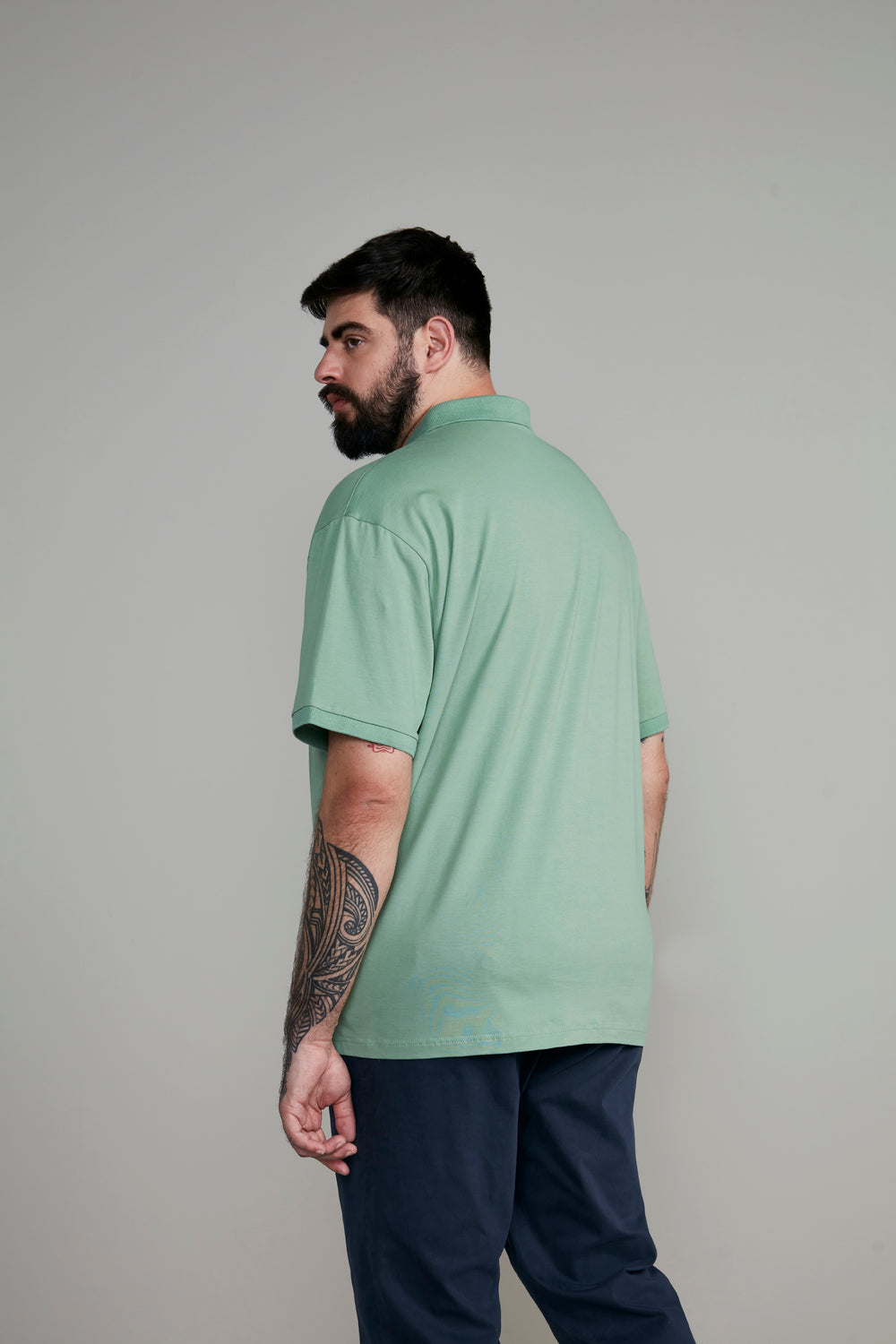 Polo Manga Curta com Zíper Comfort Básica