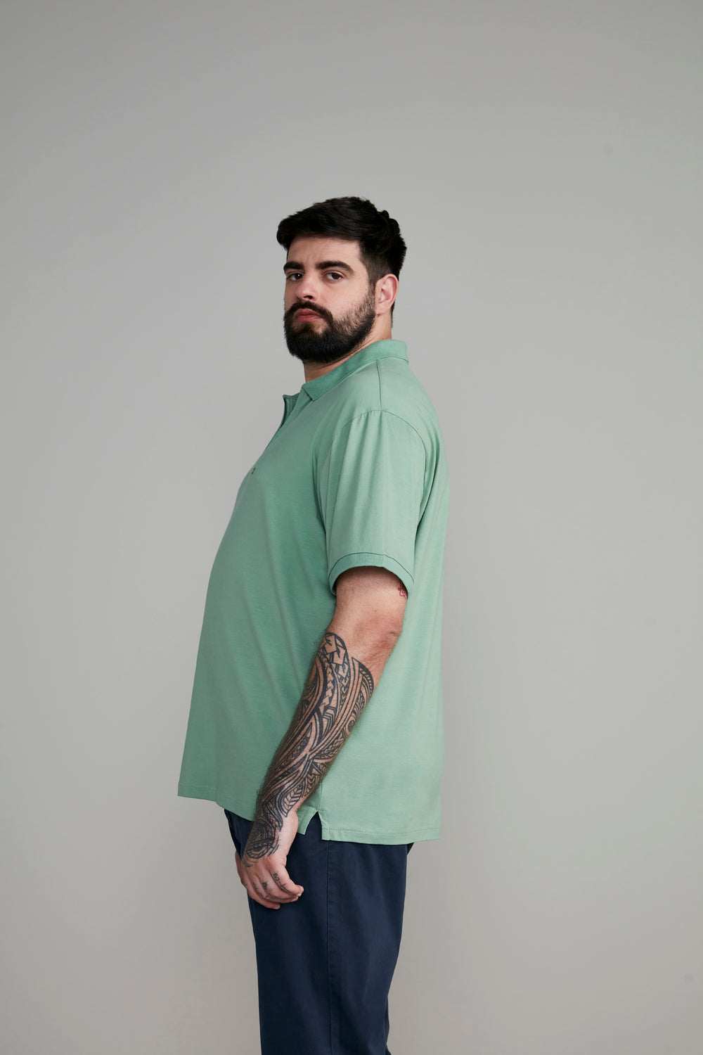 Polo Manga Curta com Zíper Comfort Básica