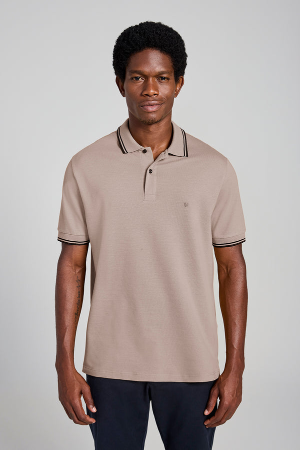 Camisa Polo Piquet Comfort - Marrom