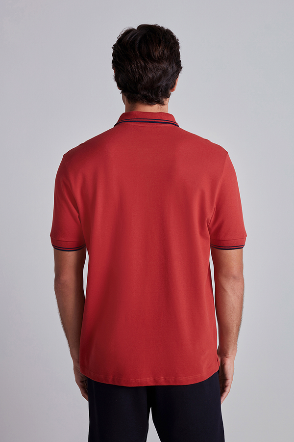 Camisa Polo Piquet Comfort - Vermelho