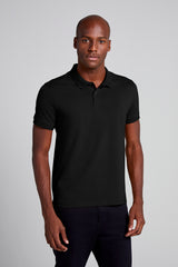 Polo Manga Curta Premium Malha Slim Fit - Preto