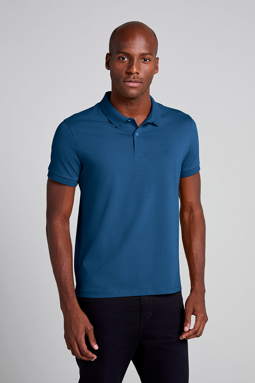 Polo Manga Curta Premium Malha Slim Fit