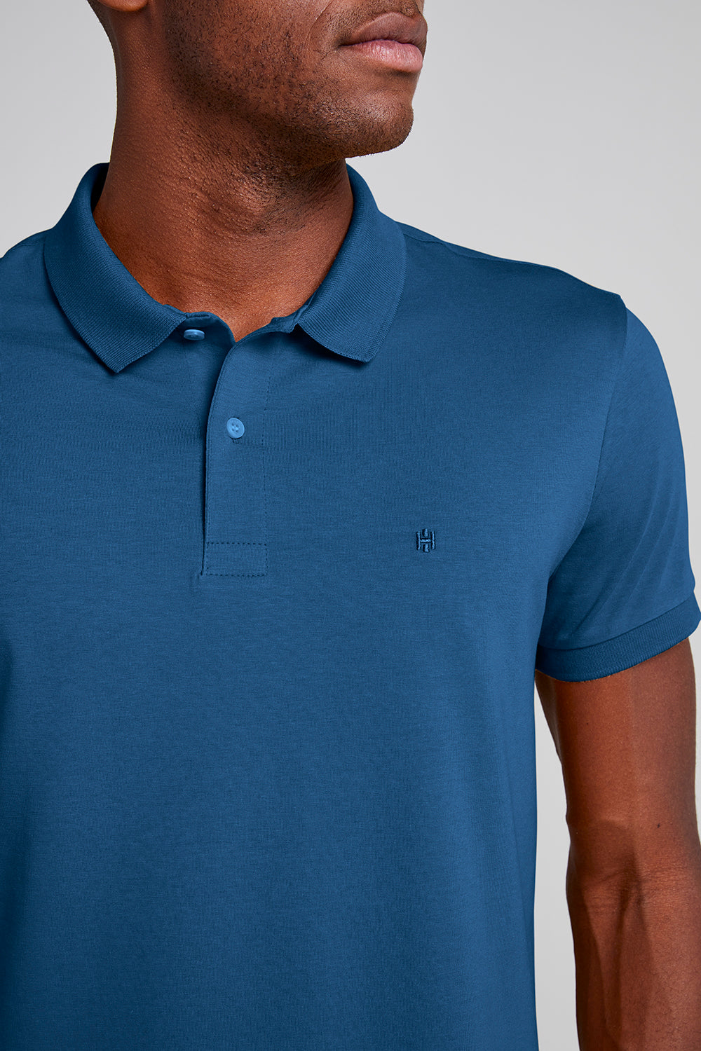 Polo Manga Curta Premium Malha Slim Fit