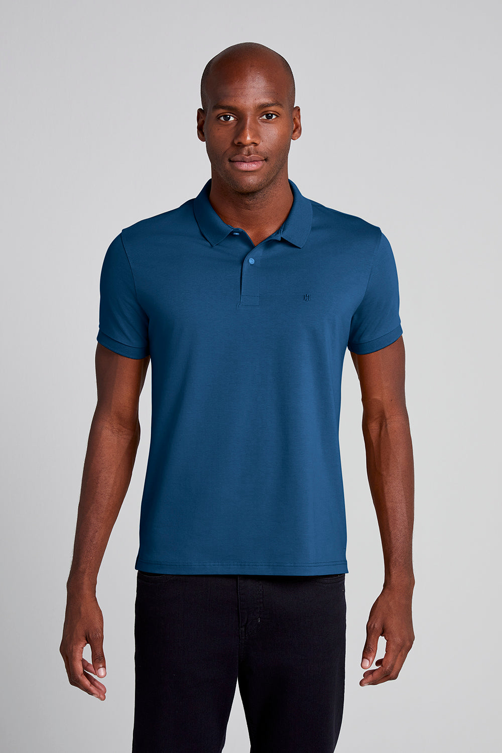 Polo Manga Curta Premium Malha Slim Fit