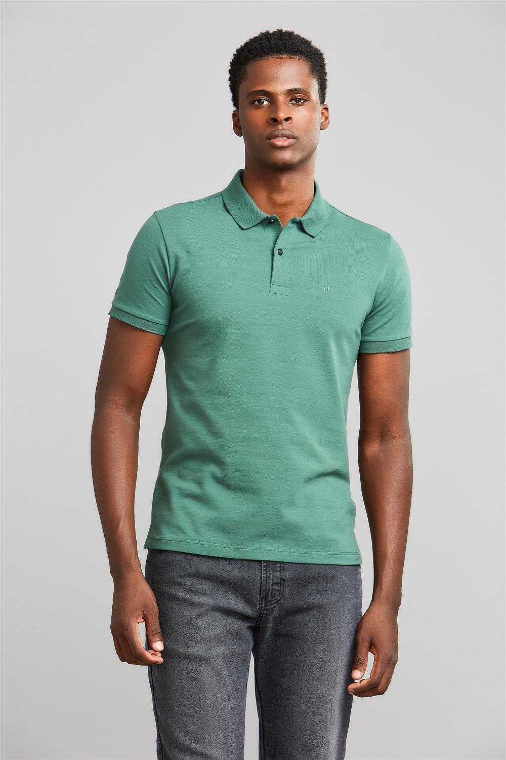 Polo Manga Curta Premium Malha Slim Fit