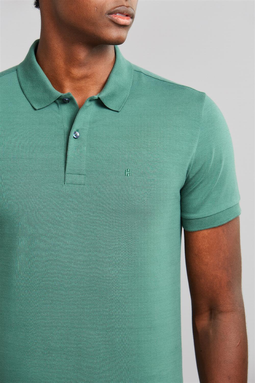 Polo Manga Curta Premium Malha Slim Fit
