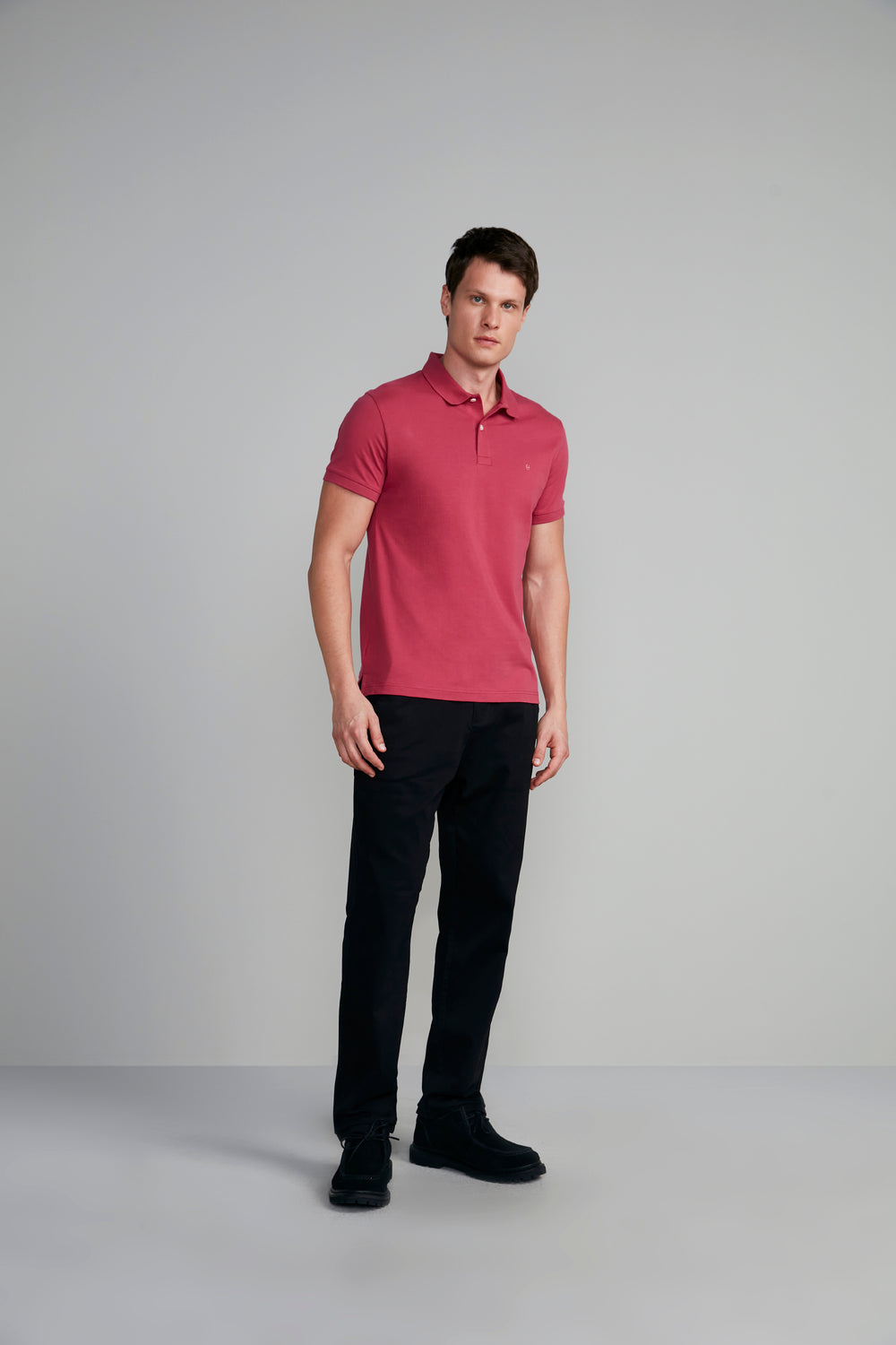 Polo Manga Curta Premium Malha Slim Fit