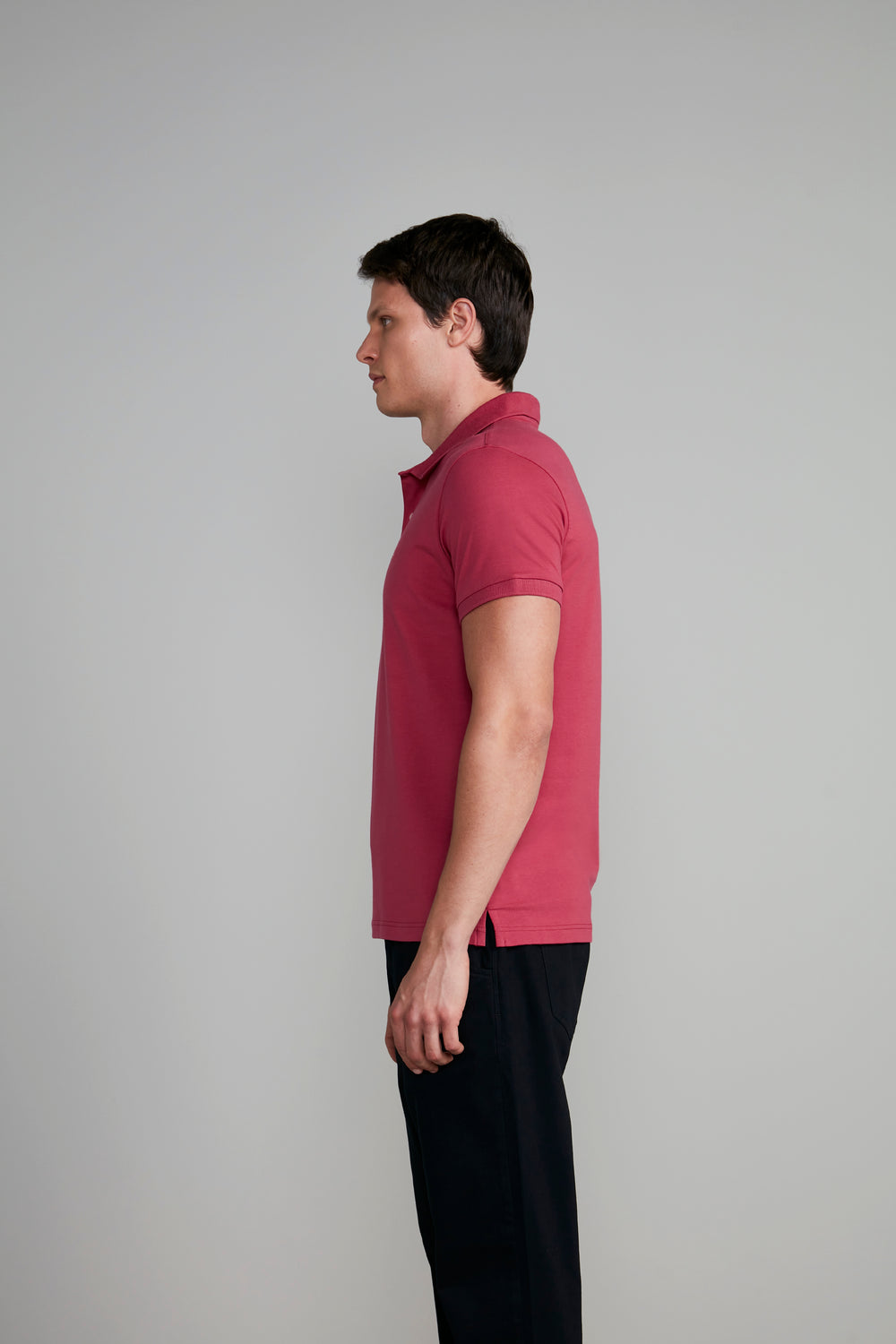 Polo Manga Curta Premium Malha Slim Fit
