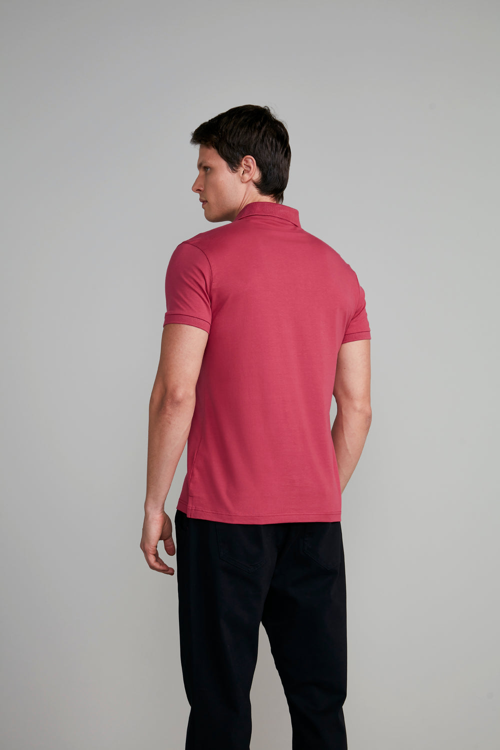 Polo Manga Curta Premium Malha Slim Fit