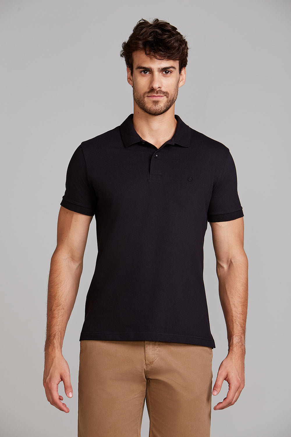 Camisa Polo Básica Piquet Premium Slim Fit