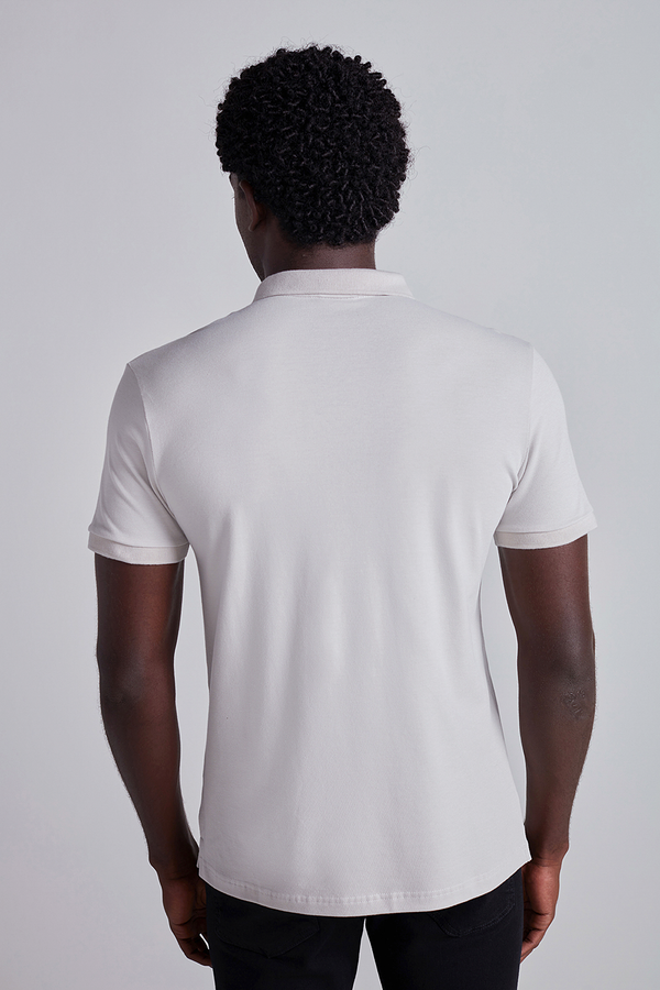 Camisa Polo Piquet Premium Slim Fit - Cinza
