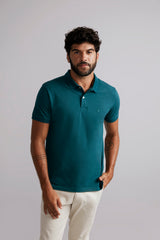 Camisa Polo Piquet Premium Slim Fit - Verde