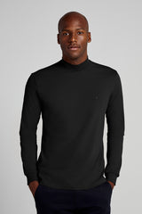 Camiseta Manga Longa Malha Slim Fit - Preto